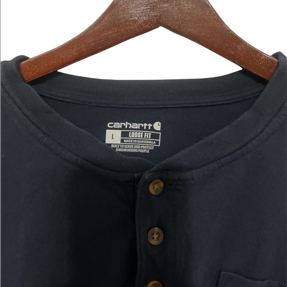 Navy blue Carhartt long sleeve. Size L
